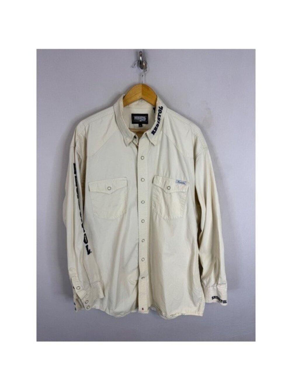 Vintage Resistol Rodeo Gear Mens XL Ripstop Western Pearl Snap Shirt Hong Kong
